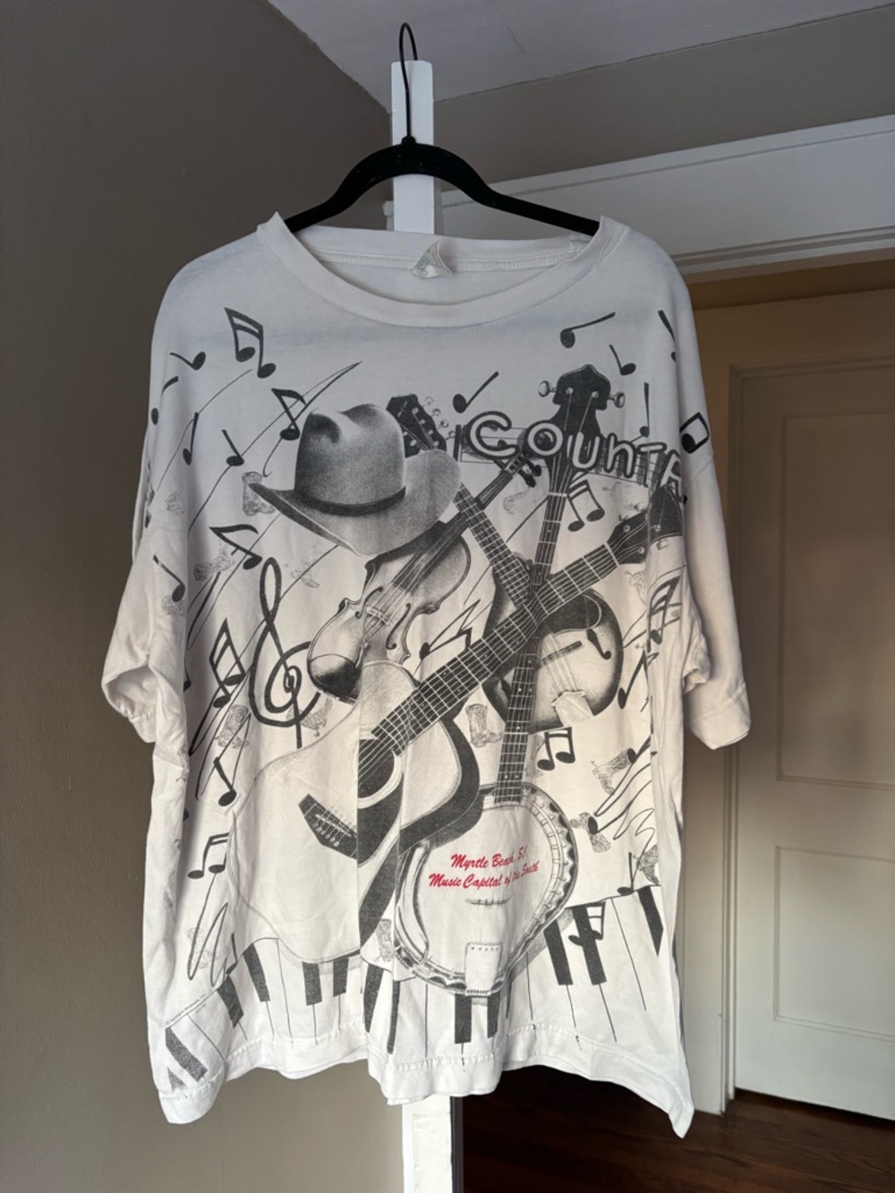 White Country Music Graphic Tee